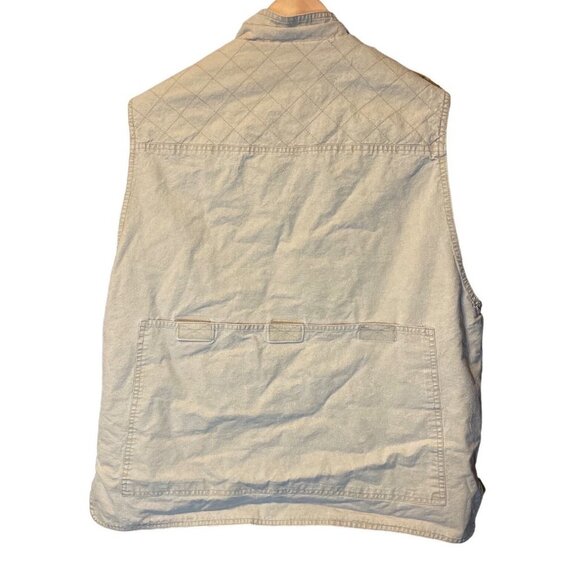 Vintage Trail Designs Tan Fishing Vest with  Lots of Pockets Sz L - Picture 2 of 10